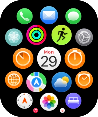 Press the message icon.