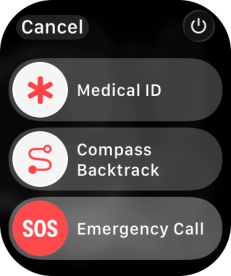 Press and hold the Side button to access the emergency call function.