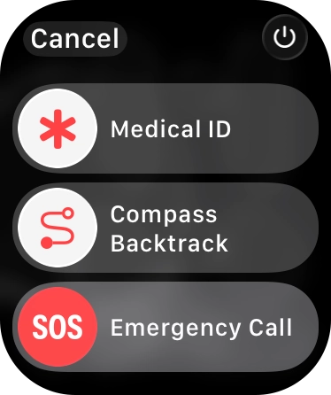 Press and hold the Side button to access the emergency call function.