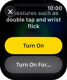 Press Turn On.