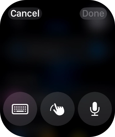 Press the keypad icon.