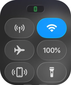 Press the mobile data icon to turn the function on or off.