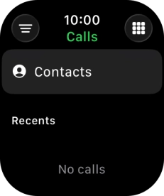 Press the keypad icon.