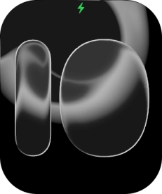 When the battery charging icon is displayed, the battery is charging.