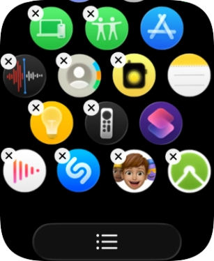 Press the delete icon next to the required app.