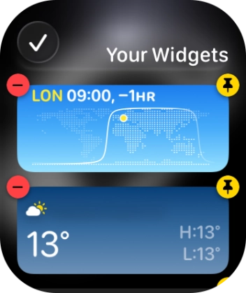 Press the confirm icon.