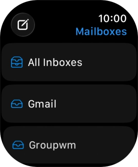 Press the required email account.