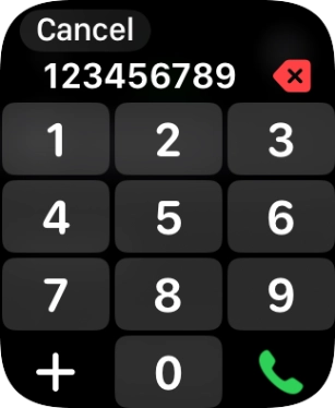 Key in the required number and press the call icon.