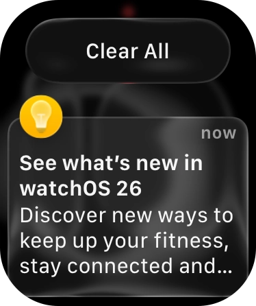 Press the required notification to open it.