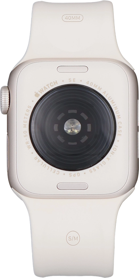 Place the back of your Apple Watch on the magnetic charger allowing it to click into place.