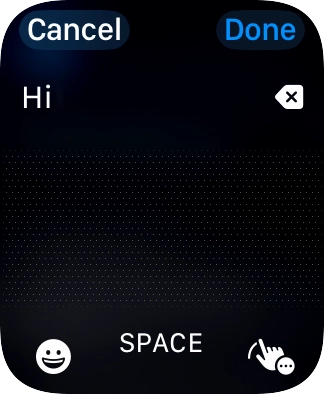 Press the input icon.