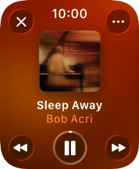 Turn the Digital Crown to select the required volume.