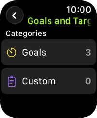 Press arrow left the necessary number of times to return to the home screen for the selected training activity.