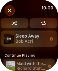 Press the shuffle icon to turn the function on or off.
