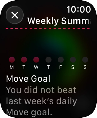 Press the Digital Crown several times to return to the main menu.
