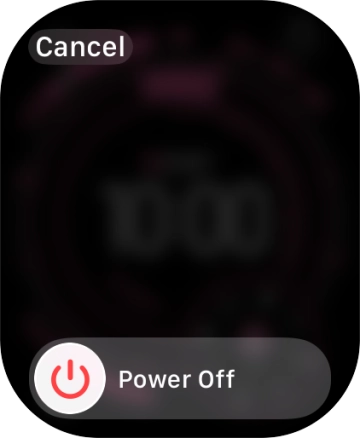 Press and drag the power off icon right.