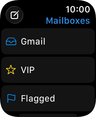Press the required email account.