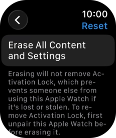 Press Erase All Content and Settings.