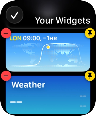 Press the confirm icon.