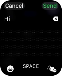 Press the input icon.