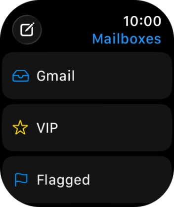 Press the required email account.