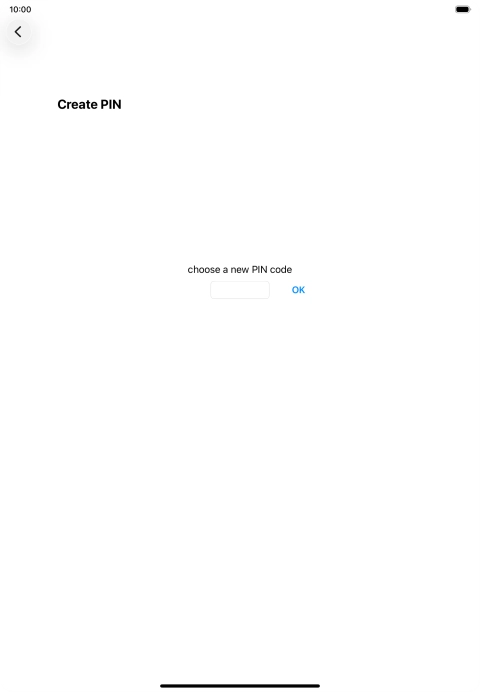 Key in a new four-digit PIN and press OK.