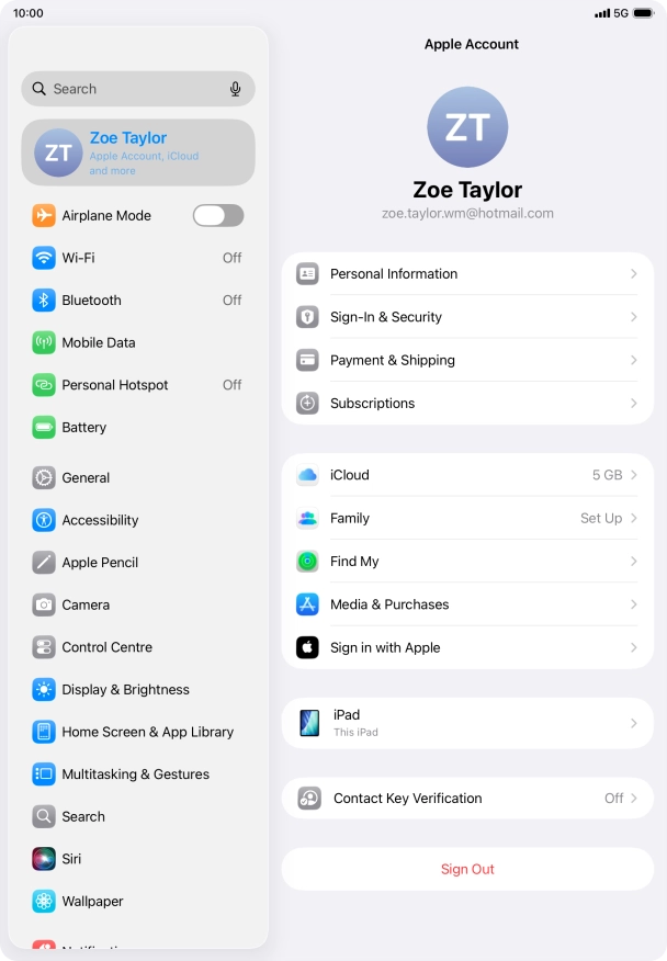 Slide your finger upwards starting from the bottom of the screen to return to the home screen.