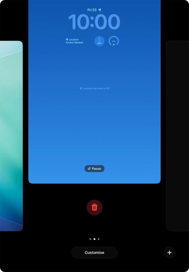 Press the delete icon.