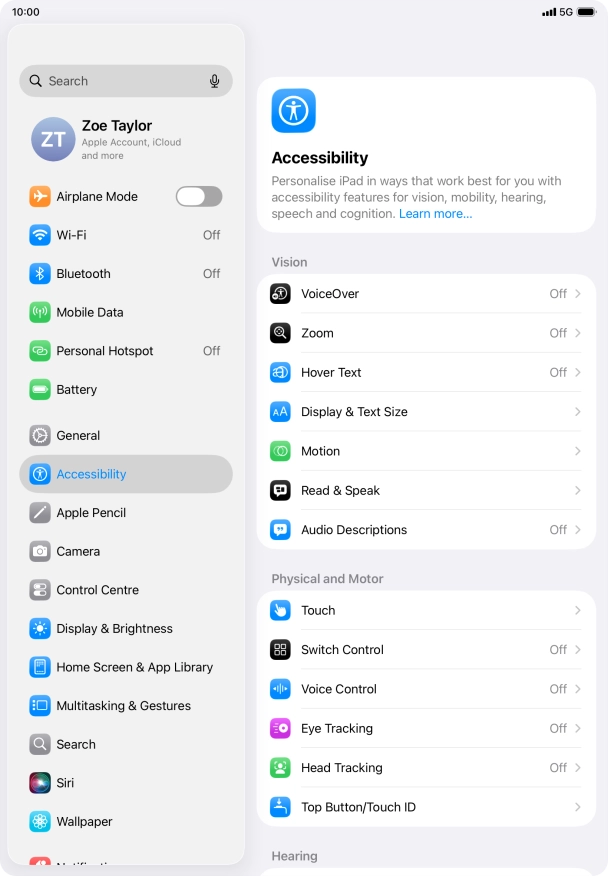 Press the required category below 
