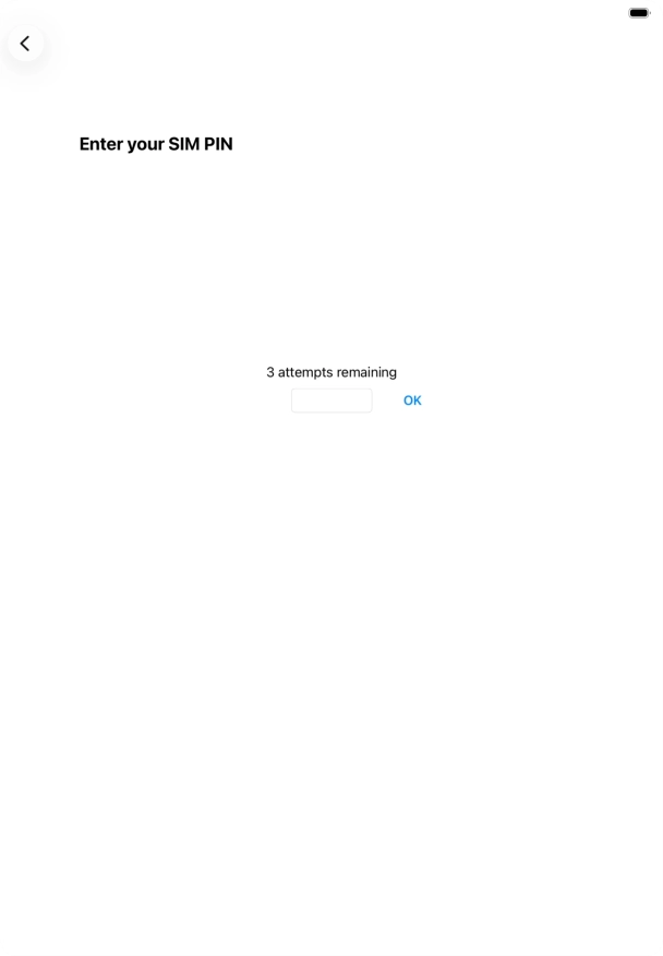 If your SIM is locked, key in your PIN and press OK.
