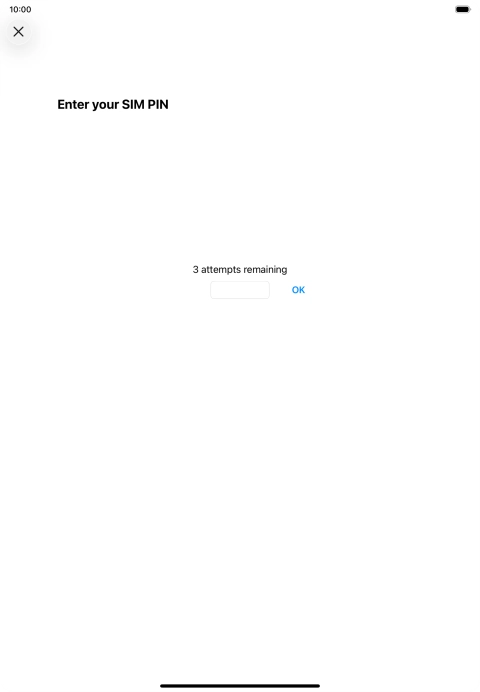 If your SIM is locked, key in your PIN and press OK.