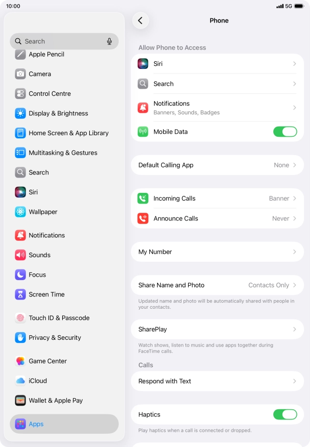 Press Announce Calls.