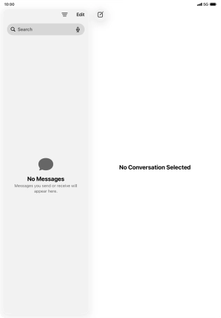 Slide your finger upwards starting from the bottom of the screen to open Dock.