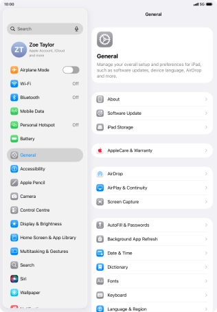 Press Background App Refresh.