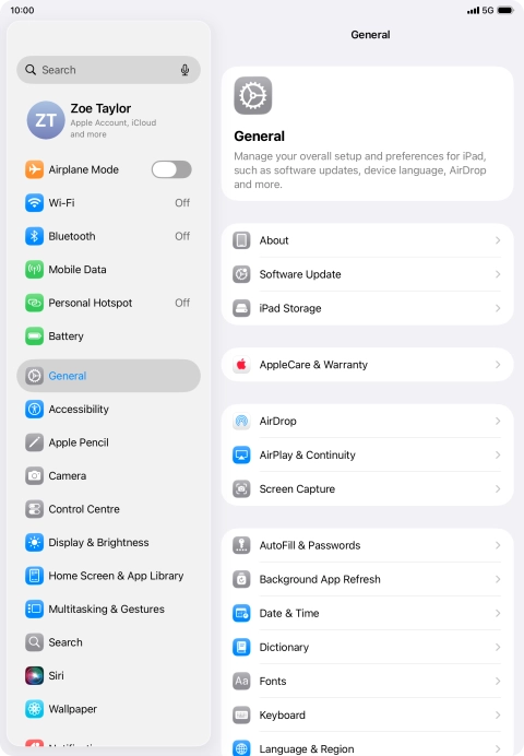 Press Background App Refresh.