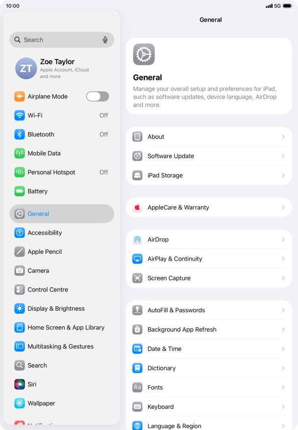 Press Background App Refresh.
