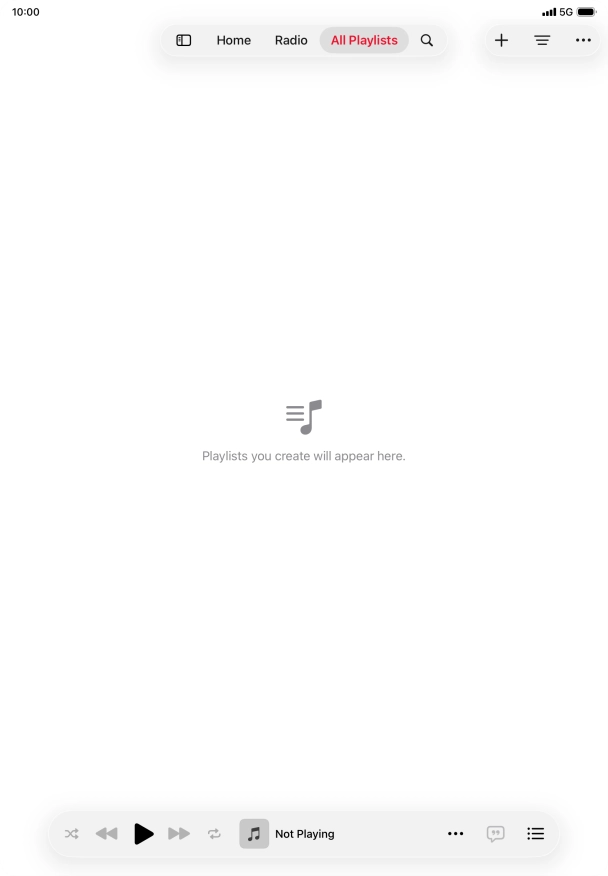 Press the iPad icon.