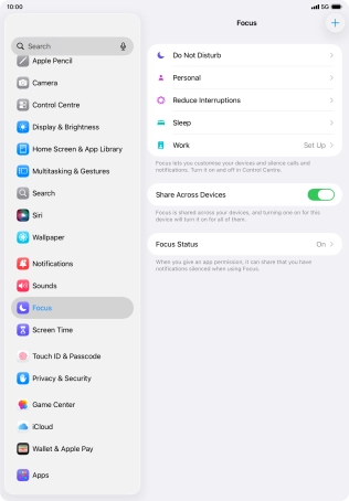 Press Do Not Disturb.