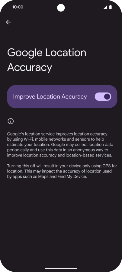 If you press the indicator next to 