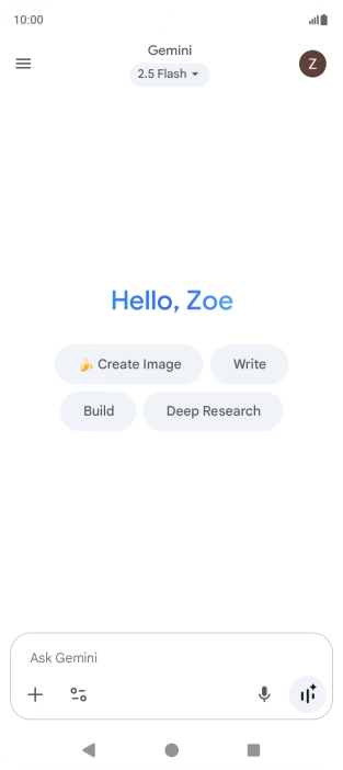 Press the profile icon.