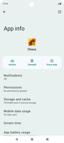 Press Storage and cache.