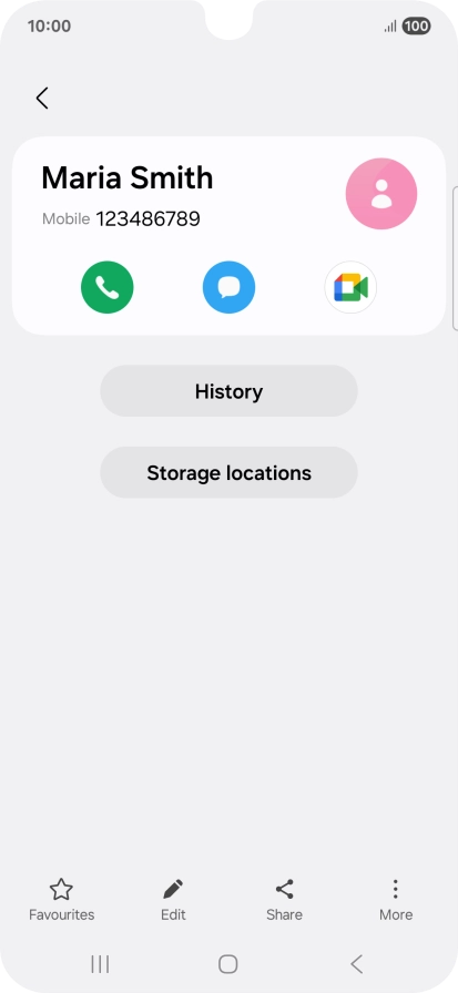 Press the Home key to return to the home screen.