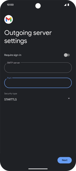 Press the drop down list below 