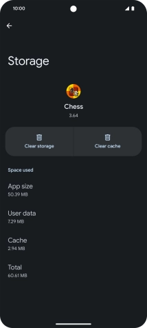 Press Clear cache.