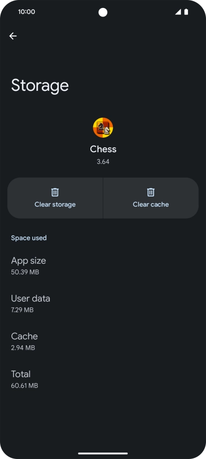 Press Clear cache.