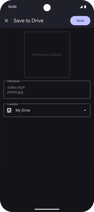 Press the field below 