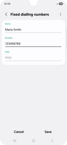 Press PIN2 and key in your PIN2. The default PIN2 is 1111.