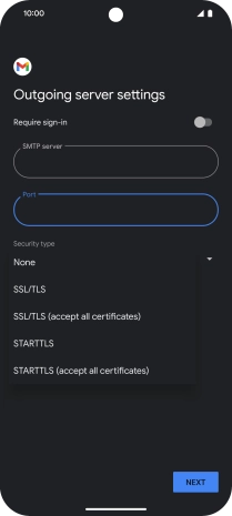 Press SSL/TLS.