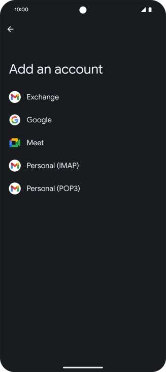 Press Google.