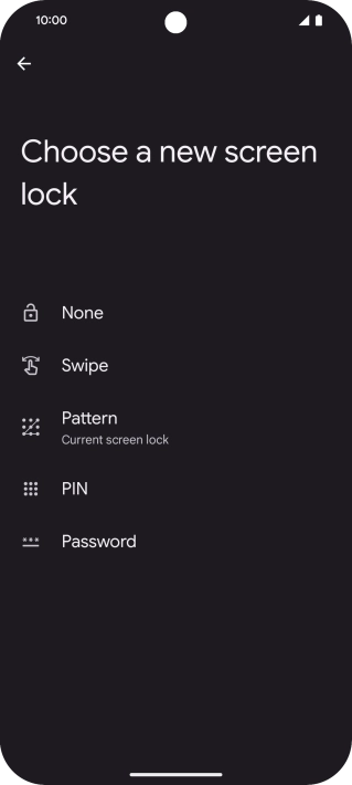 Press None.